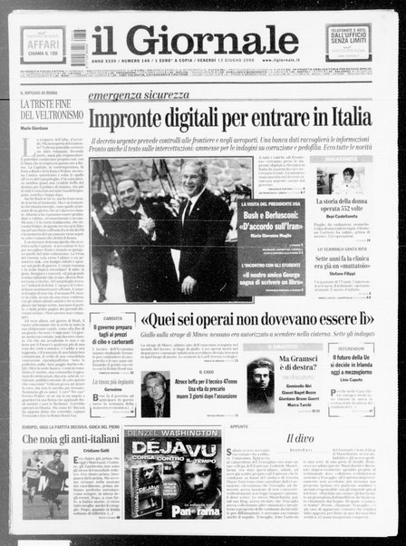 Il giornale : quotidiano del mattino